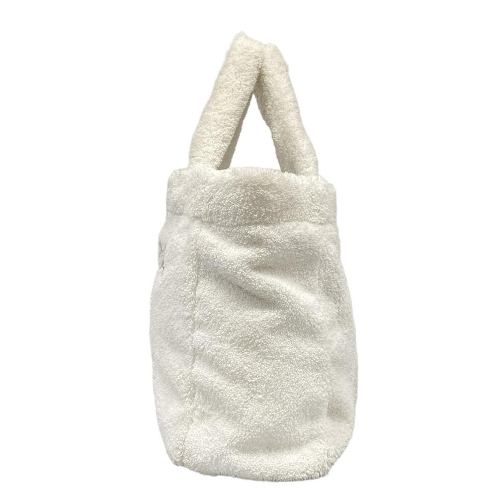 Prada Terry Tote Bag Tote Bag White Black - Picture 4 of 15
